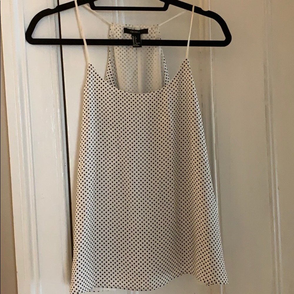 Pokadot racerback tank